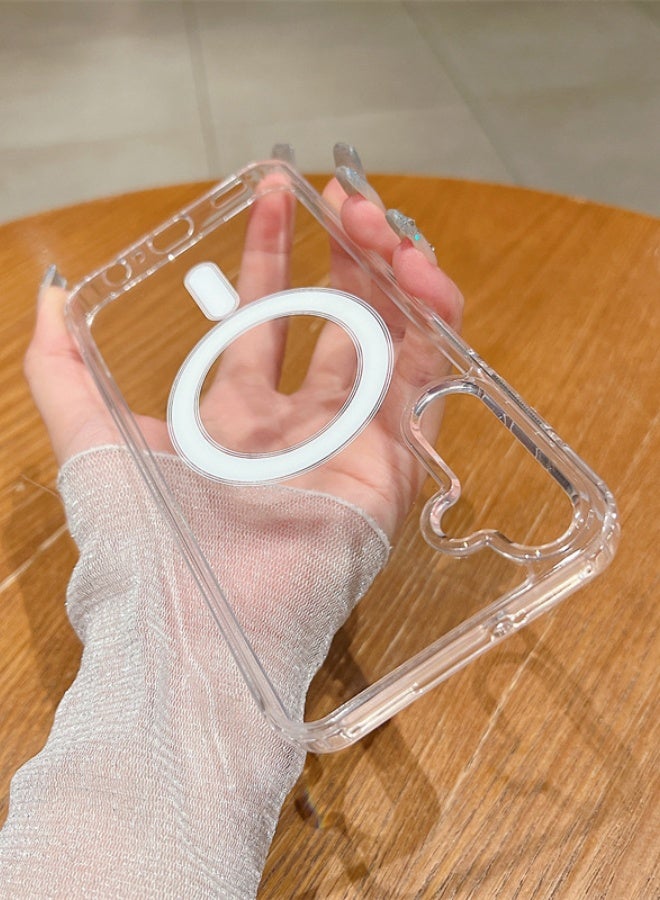 جراب مغناطيسي شفاف لهاتف Samsung Galaxy A17، [متوافق مع Magsafe] جراب صلب مقاوم للصدمات ومقاوم للاصفرار لهاتف Samsung Galaxy A17 5G مقاس 6.7 بوصة - Image 5