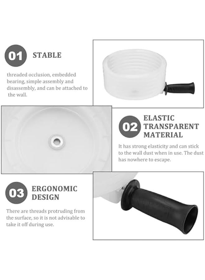 Hole Saw Dust Bowl, Drill Dust Collector for Recessed Lighting with Handle, Hole Saw Dust Catch Works with Hole Saws 6 Inches in Diameter for Bi-Metal Wood Metal Drywall Hole Saw Cutter - Image 3