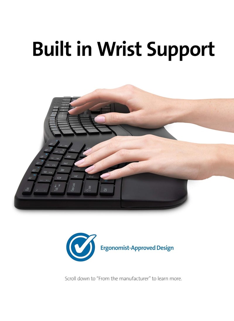 Kensington - Pro Fit Ergonomic Wireless Bluetooth Keyboard Spill proof keys - Image 1