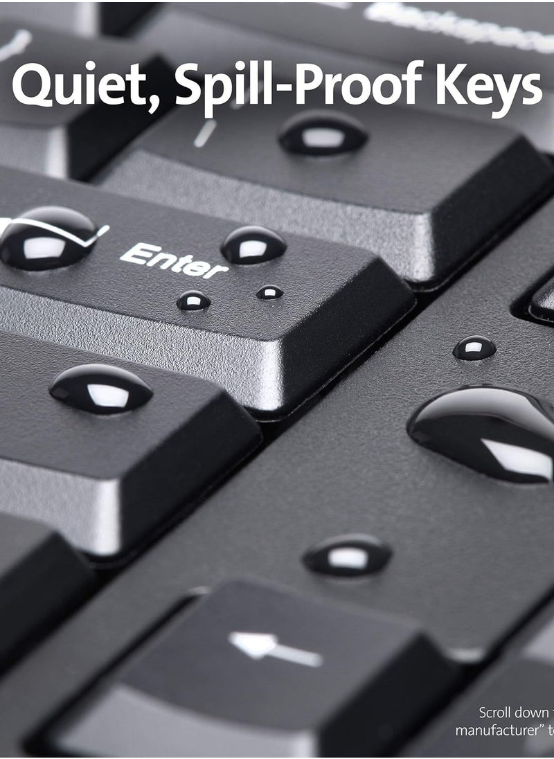 Kensington - Pro Fit Ergonomic Wireless Bluetooth Keyboard Spill proof keys - Image 1
