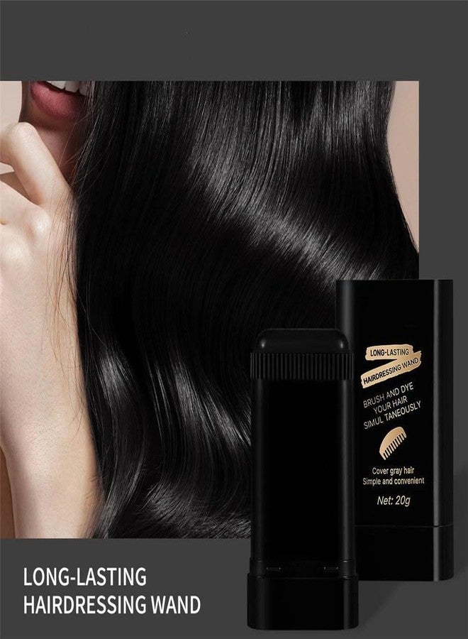 Trupradh 2 in 1 Hair Color Dye Stick Comb, Safe-And Waterproof and Sweat-Proof Hairs Dyes Comb,Instant and Best Hair Care, for Women & Men, Korean Hair Color Easy Application BLACK. - Image 5