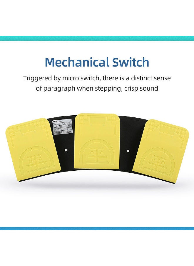 FS20G Triple Foot Switch Multifunctional Customized Foot Pedal USB+2.4G Dual-mode Connection Mechanical Switch Wide Application