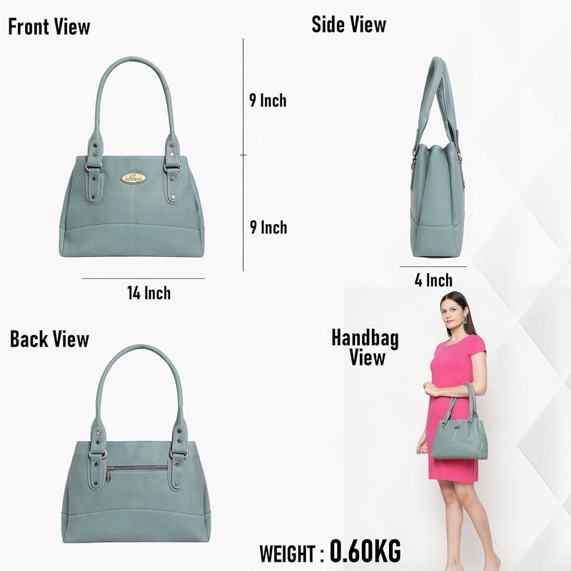Fostelo Women's Catlin Satchel Tote Handbag for Women | Ladies Purse | Stylish Shoulder Bag | Gift For Women - Image 3