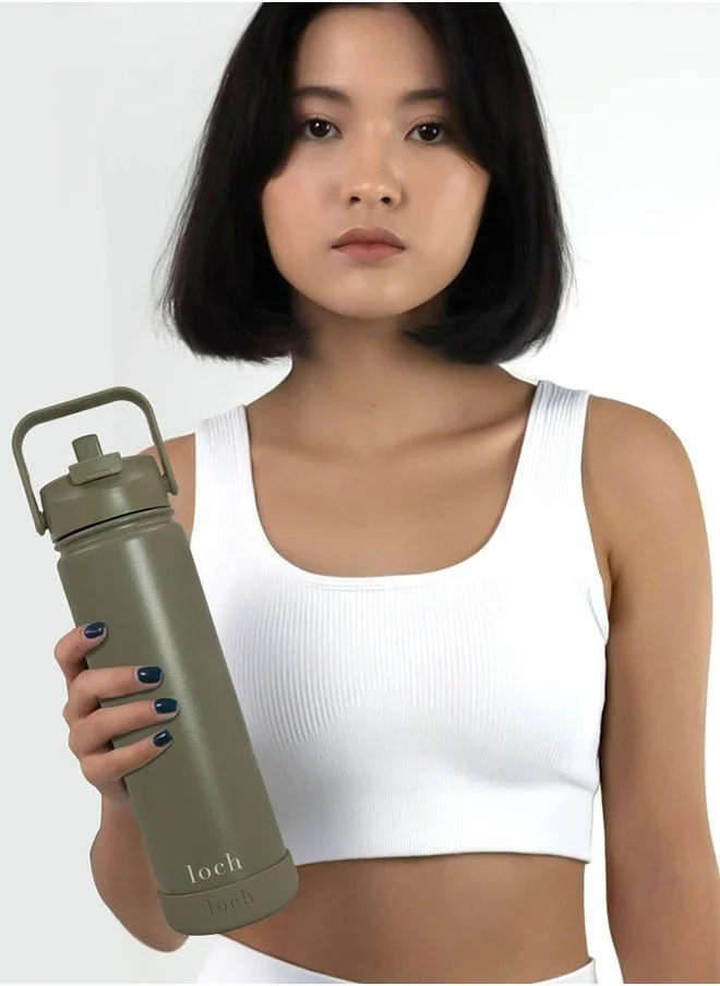 Loch Sage Green 650 ml Sage Green Monochrome Bottle  | Best Price UAE