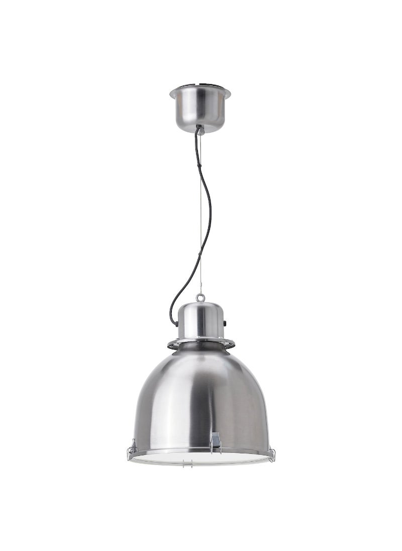 Pendant Lamp, Stainless Steel Effect, 38 Cm 