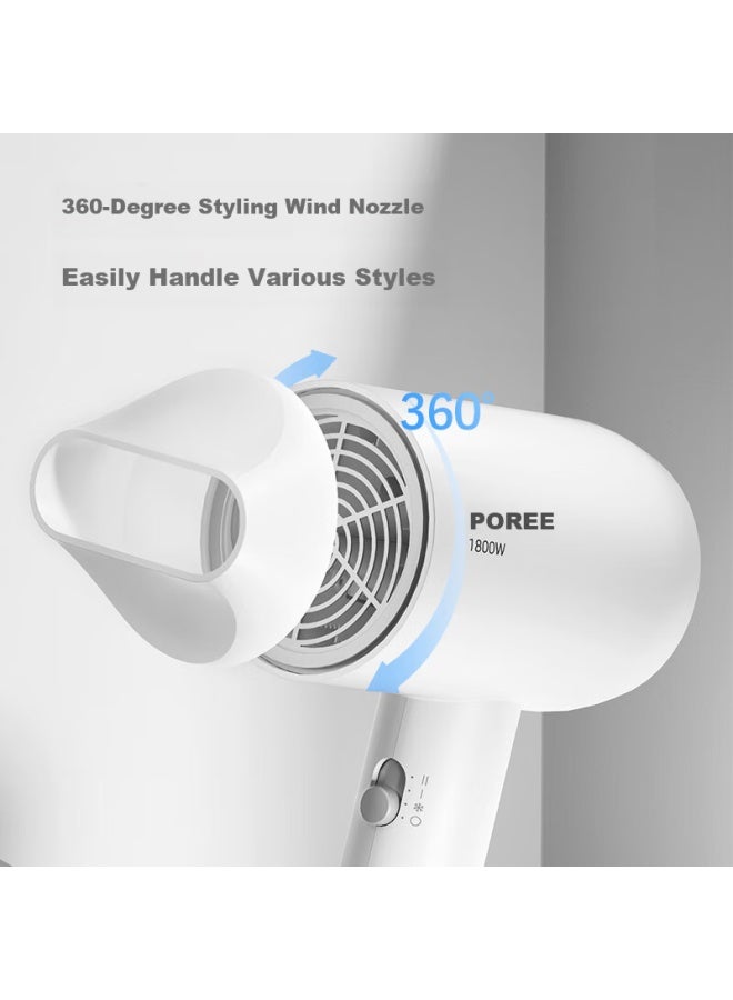 FLYCO Feike Borui Hair Dryer, High-power For Home Use, Constant Temperature Hair Protection, Compact And Portable, Three-speed Cold And Hot Air, Electric Hair Dryer, Jianbai Ph1621 - Image 3