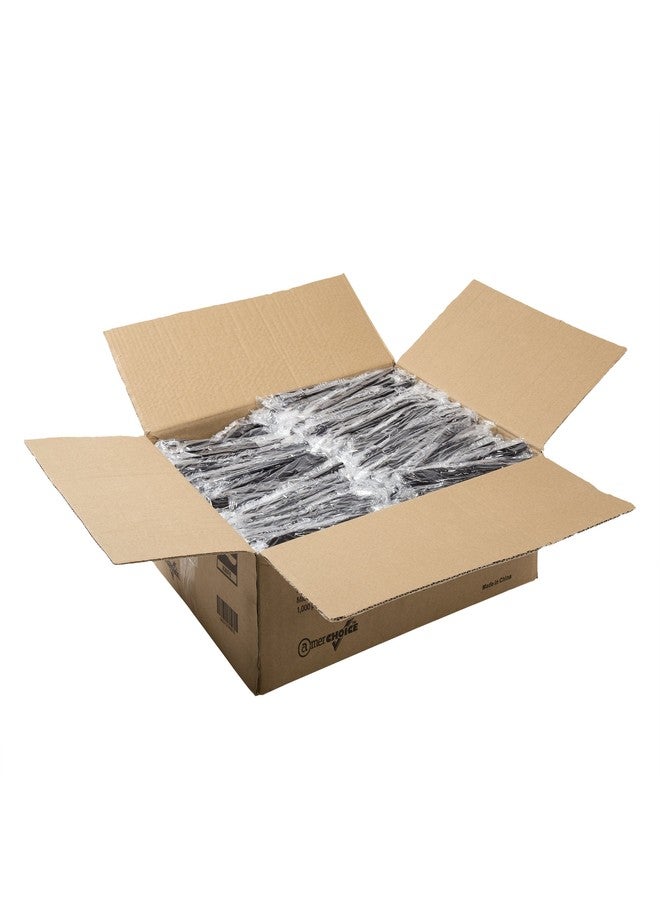 AmerCare Medium-Heavy Weight Black Polystyrene Knives, Individually Wrapped, Case of 1000 - Image 4