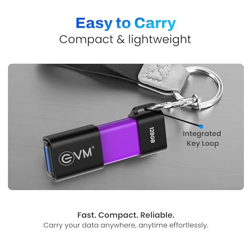 EVM EnXO 128GB OTG Flash Drive USB 3.2 Gen 1 | Versatile Dual USB Type-C & Type-A Connectors | Rapid 120MB/s Read| Smartphone Laptop Tablet Smart TV | Plug & Play | 10 Years Warranty (ENXO/128GB) - Image 5