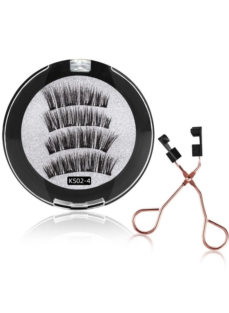 BP - Magnetic False Eyelashes Set Black with tweezers - Image 1
