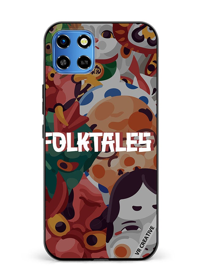 VR CREATIVE Protective Case Cover For Infinix Smart 6 HD Japanese Folk Tales Design Multicolour - Image 1