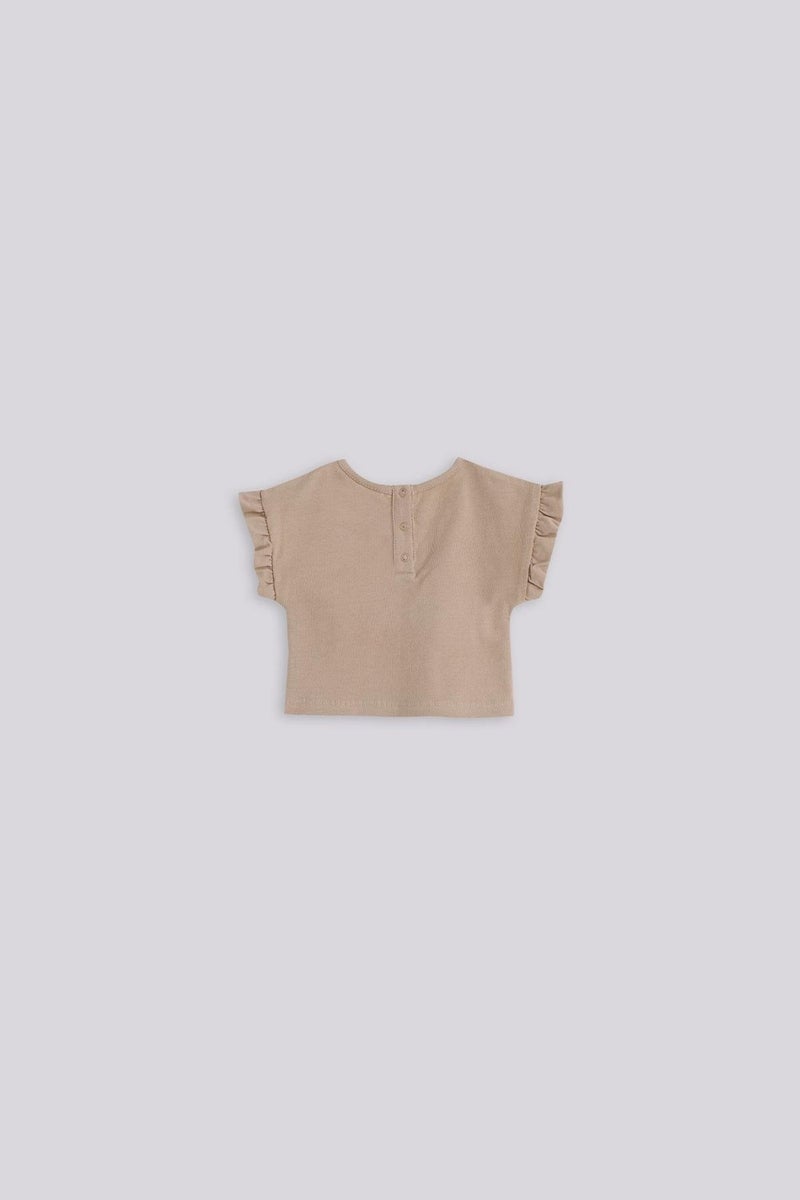 Layette Bg Store Baby Girl Brown T-shirt  - Image 2
