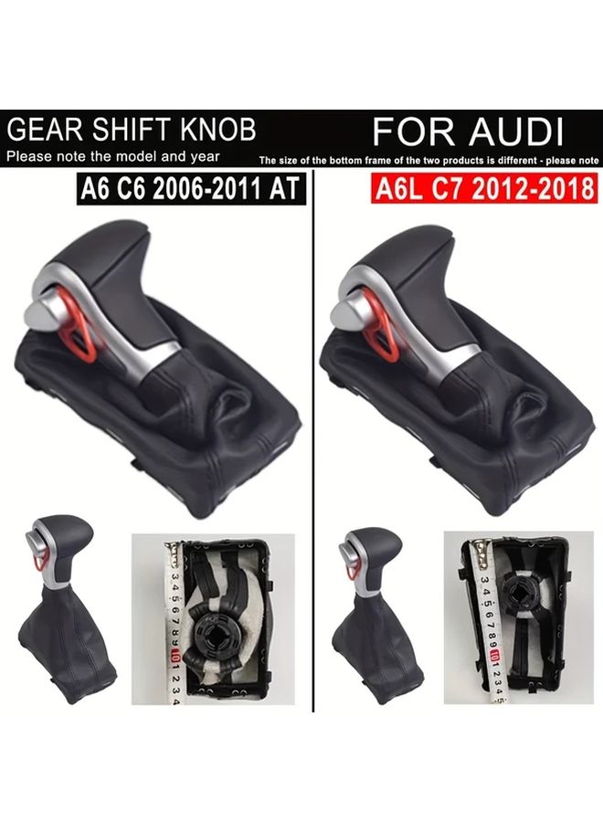 Wood Chrome Shift Knob For Audi A6 A7 A4 Q5 Model 20092014 - Image 4