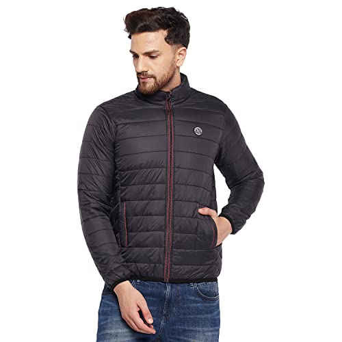 Duke Men Nylon Standard Length Full Sleeve Jacket_WSDZ834_Black_L - Image 1