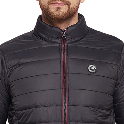 Duke Men Nylon Standard Length Full Sleeve Jacket_WSDZ834_Black_L - Image 5