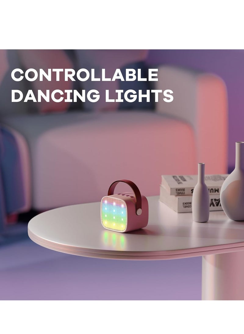 ELTRAZONE Mini Karaoke Machine for Kids  Adults – Portable Bluetooth Speaker with Dual Wireless Microphones, Ideal Birthday Gift for Ages 4+ – Multicolor - Image 4