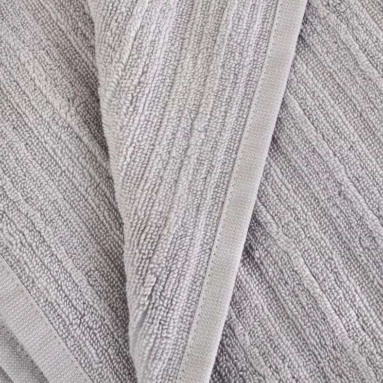 Pan Home منشفة استحمام مضلعة بدون لف - رمادي - Image 2