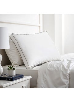 Rest Gusset Plush Pillow Standard Size 50X70Cm/20”X28” Bed Pillow For Sleeping, Gusset Plushed Pillow For Back, Stomach Or Side Sleepers, Hotel Pillow With Down Alternative Filling  - Image 1