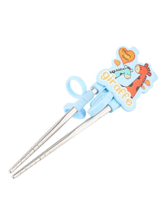 xozgdovg Kids Children Training Chopsticks Learning Flatware Eating Tool for Beginners (Blue Elephant)  - Image 1