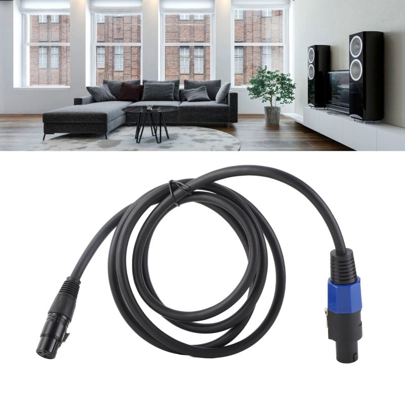 Speaker Cable 1.8m Premium PVC Oxygen Free Copper Core - Hifi Lossless Transmission XLR Male Cable for Professional Stage Speakers High Power Speakers Subwoofers - Image 4