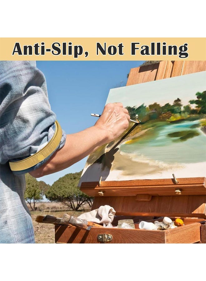 3 أزواج من حمالات أكمام القمصان المطاطية المضادة للانزلاق، أربطة مرنة معدنية للذراع للنساء والرجال - Image 5