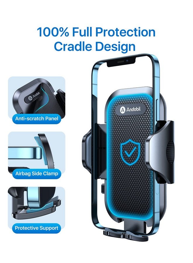 andobil (2024 Upgraded) Andobil Car Phone Mount [Military Sturdy Firmly Grip & Never Slip] Air Vent Cell Phone Holder Car Ultra Stable Easy Used Fits For Iphone 15 14 13 12 Pro Max Android Samsung S24 S23  - Image 3