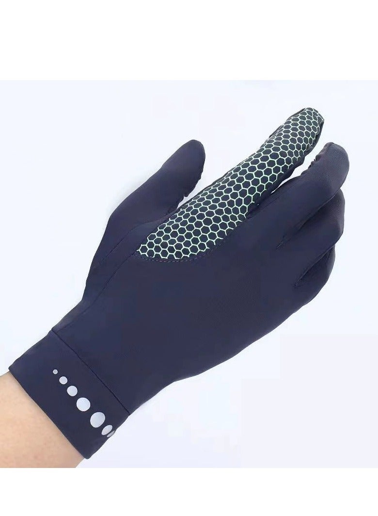 Men's Gloves,Driving Gloves,Ice Silk Non-Slip Gloves,Flip-top gloves,Breathable Thin High Elasticity Anti-UV Protection Gloves,Outdoor Sports Driving Riding Touch Screen Gloves,Black - Image 5