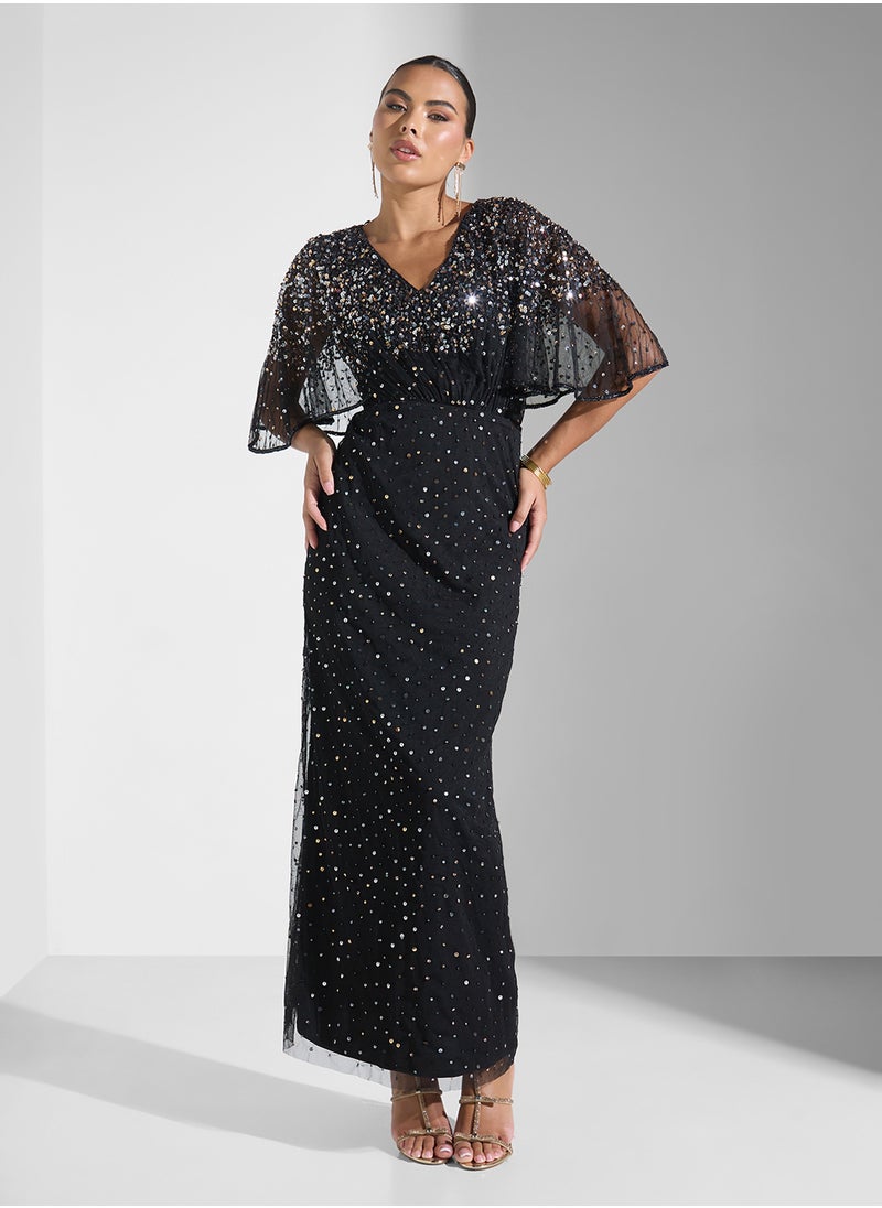 Namshi x Embellished Evening Dress  - Image 1