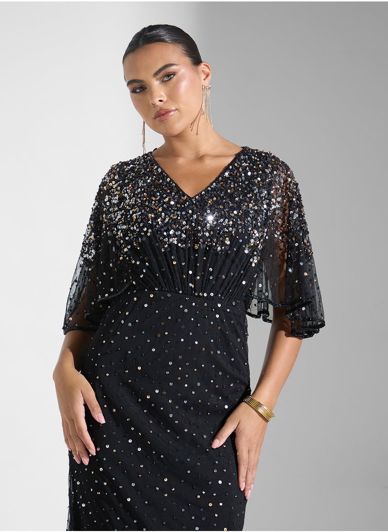 Namshi x Embellished Evening Dress  - Image 3