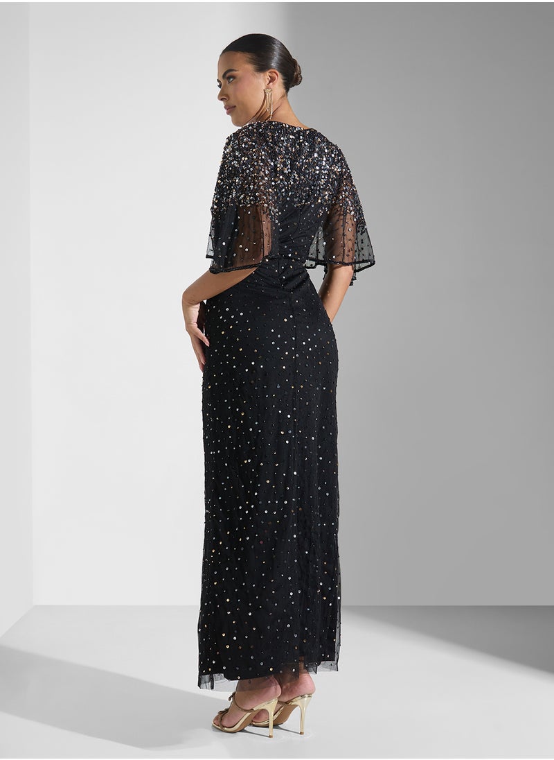 Namshi x Embellished Evening Dress  - Image 2