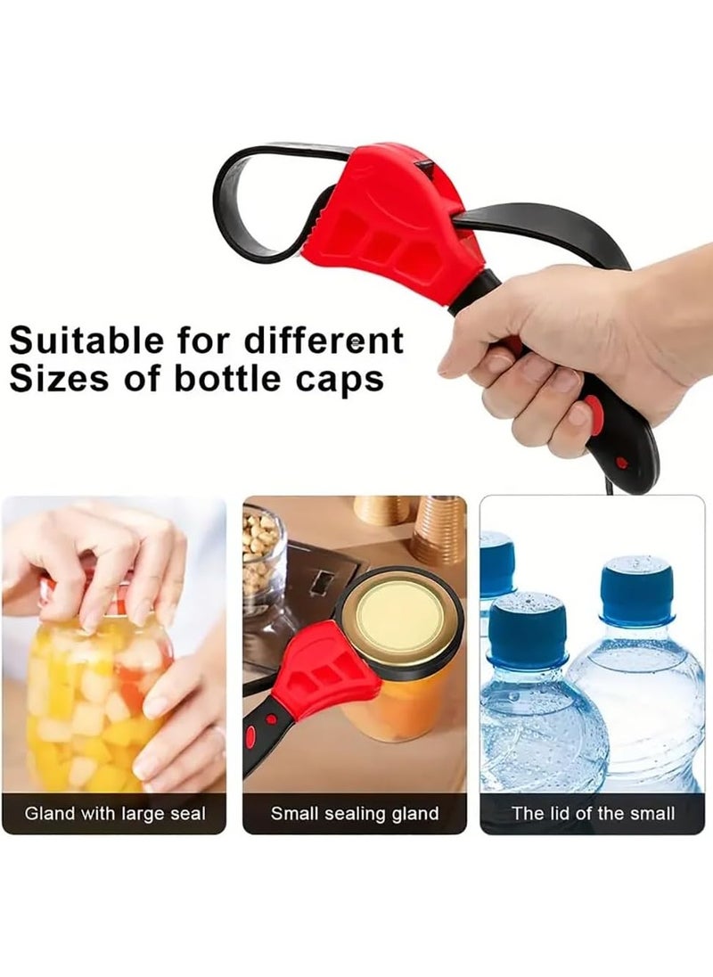 Rubik Belt Wrench, 2 Pieces Multi Functional Oil Filter Puller Adjustable Strap for Auto Repair Bottle Opener - Yellow/Black  - Image 4
