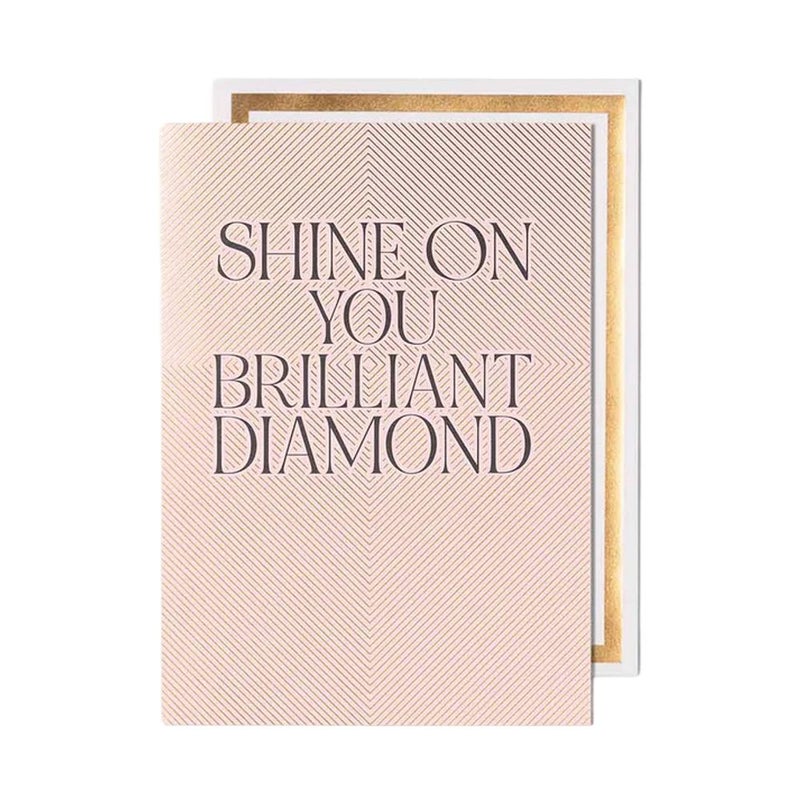 Pigment Badinage Fox & Butler Shine On Brilliant Diamond General Card (13 x 17.6 cm) - Image 1