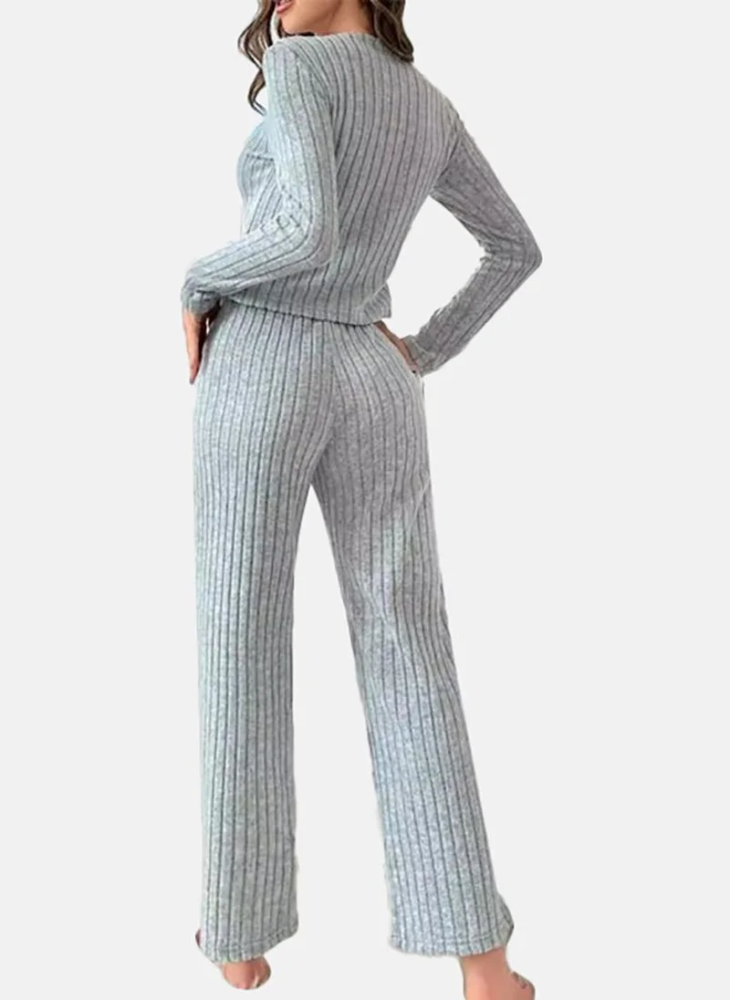 يونيكي Grey Solid Pyjamas & Top