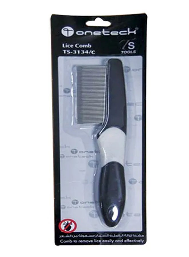 مشط ONETECH أسود/أبيض مضاد للقمل