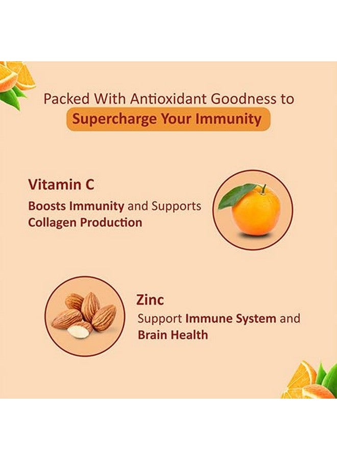 Power Gummies for Vitamin C & Zinc -Boosts Immunity Booster with Orange Flavour-30 gummies - Image 3