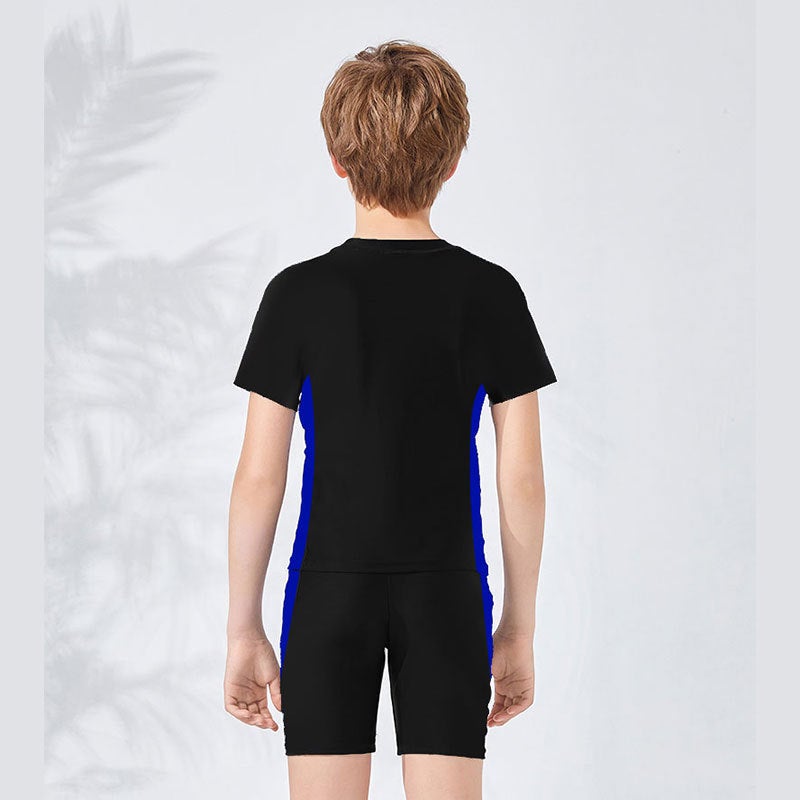 Children's Swimsuit XXL Royal Blue Quick-Dry Polyester - Separate Training Design Swimwear for Kids Aged 7-16, Water Activities - Image 5