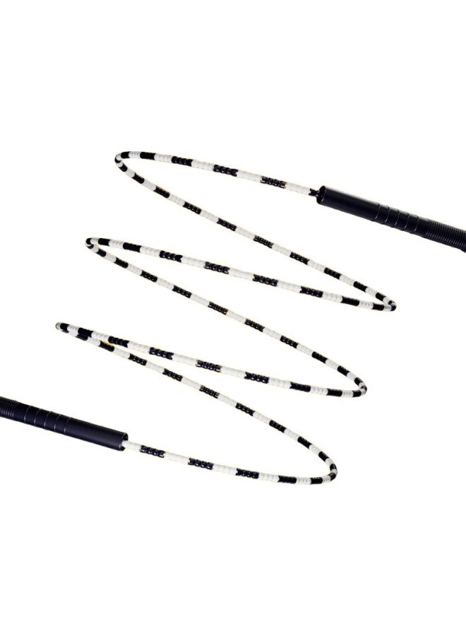 Jumping Bamboo Joint Skipping Rope Fitness Exercise For Adults Weight Loss Fat Burning Men Women Students Children Beaded Skipping Rope Black - Image 2
