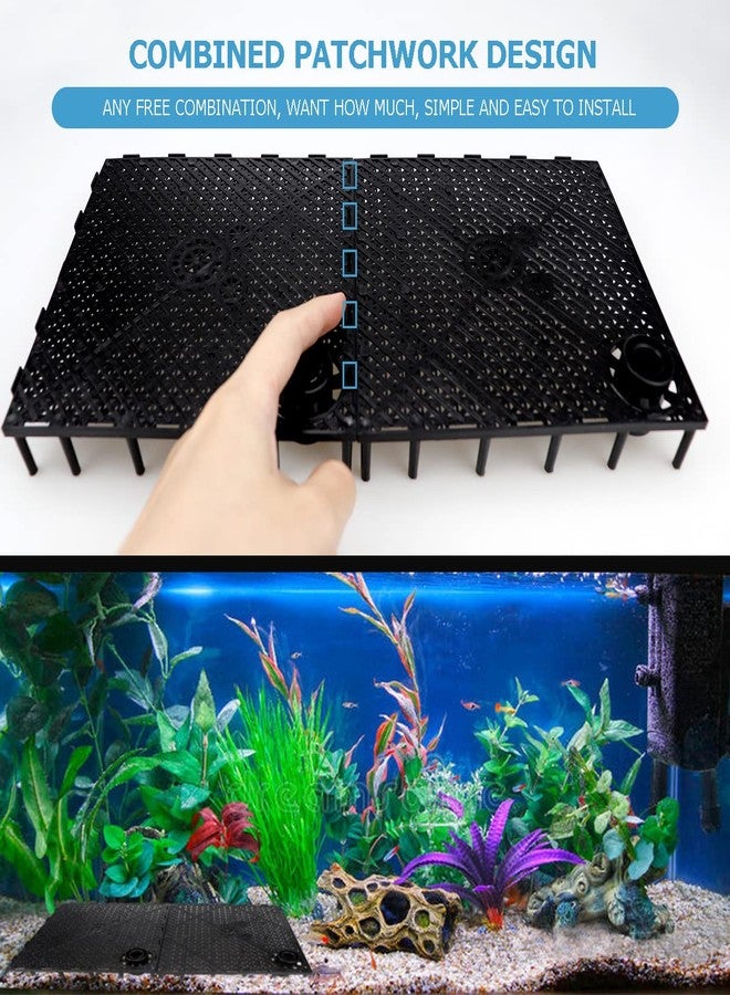 YOLUFER 10 PCS Aquarium Divider Tray Fish Tank Grid Aquarium Filter Bottom for Fish Tank Isolation - Image 4