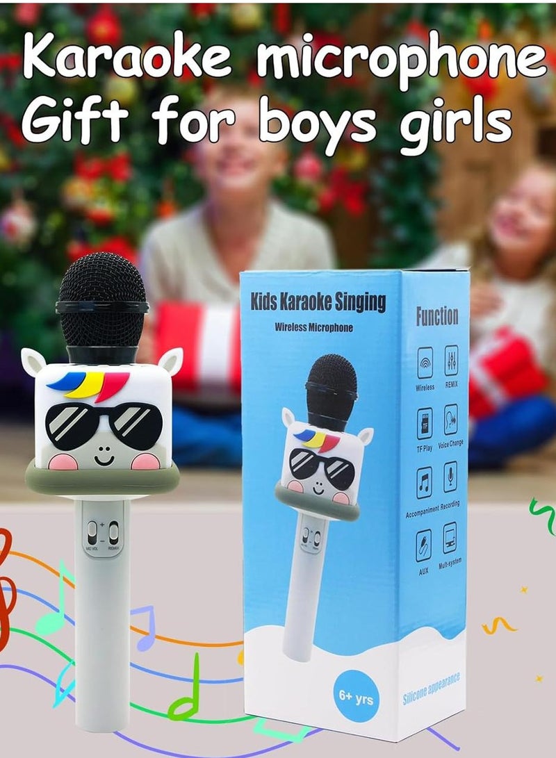 Karaoke Microphone for Kids Boys Girls, Wireless Toy Microphone Machine with 4 Sound Changes, Handheld Singing Gift - Image 2