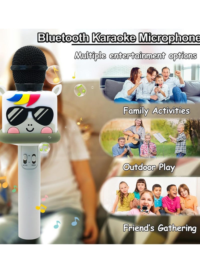 Karaoke Microphone for Kids Boys Girls, Wireless Toy Microphone Machine with 4 Sound Changes, Handheld Singing Gift - Image 3