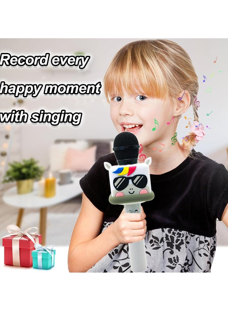 Karaoke Microphone for Kids Boys Girls, Wireless Toy Microphone Machine with 4 Sound Changes, Handheld Singing Gift - Image 4