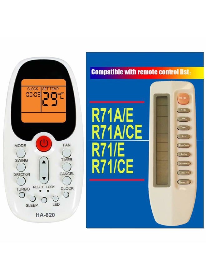 RCECAOSHAN Replacement Comfort Breeze Slip Unit Air Conditioner Remote Control R71a/e - Image 1