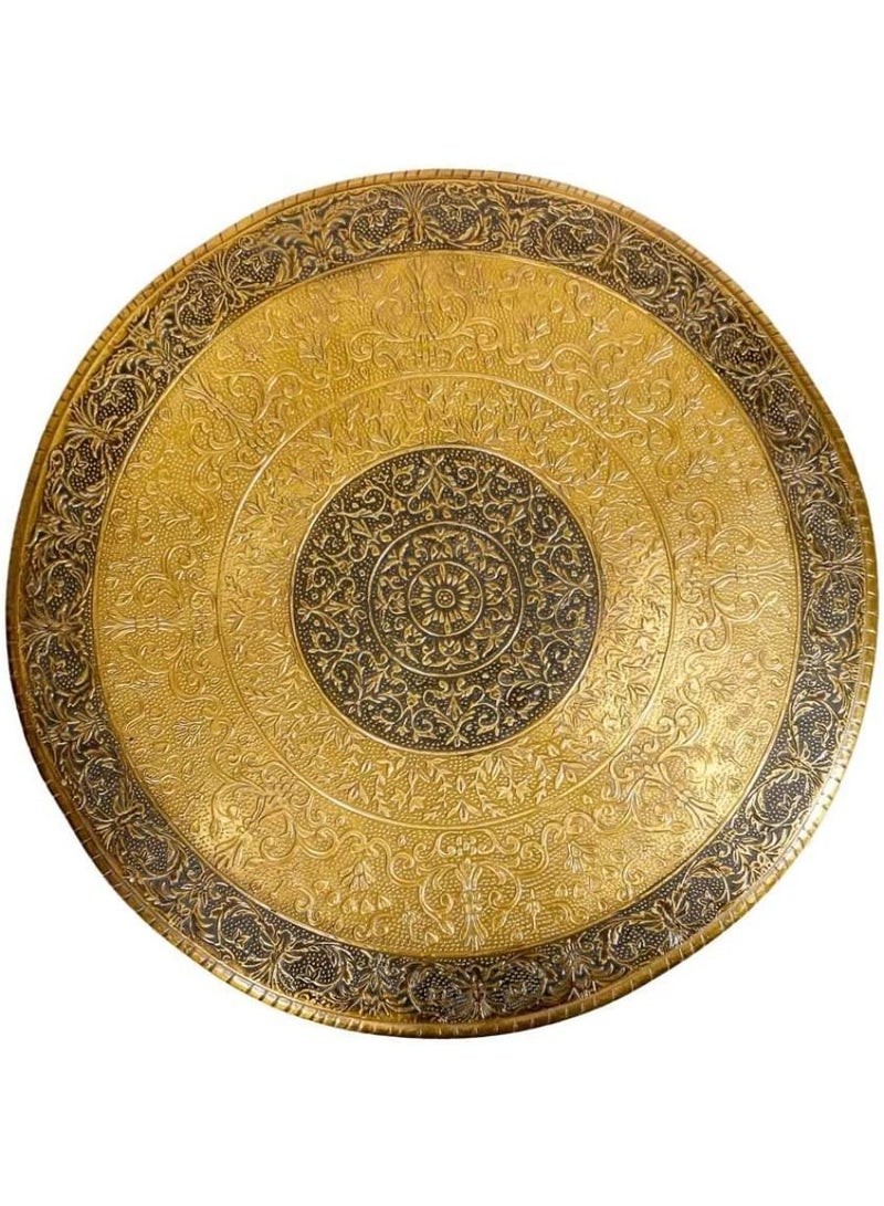 QUESERA نمط الحياة خشبي نحاسي مربع بوجا تشوكي نحاسي بوجا تشوكي باجوت مصنوع يدويًا كرسي بوجا تشوكي نحاسي مصنوع يدويًا باجوت بوجا باجوت خشبي مصنوع يدويًا  - Image 3