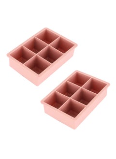 BLACKSTONE Silicone Ice Tray, 2 Piece Set, Ice Cube Mould Peach Color (6 Cubes)  - Image 1