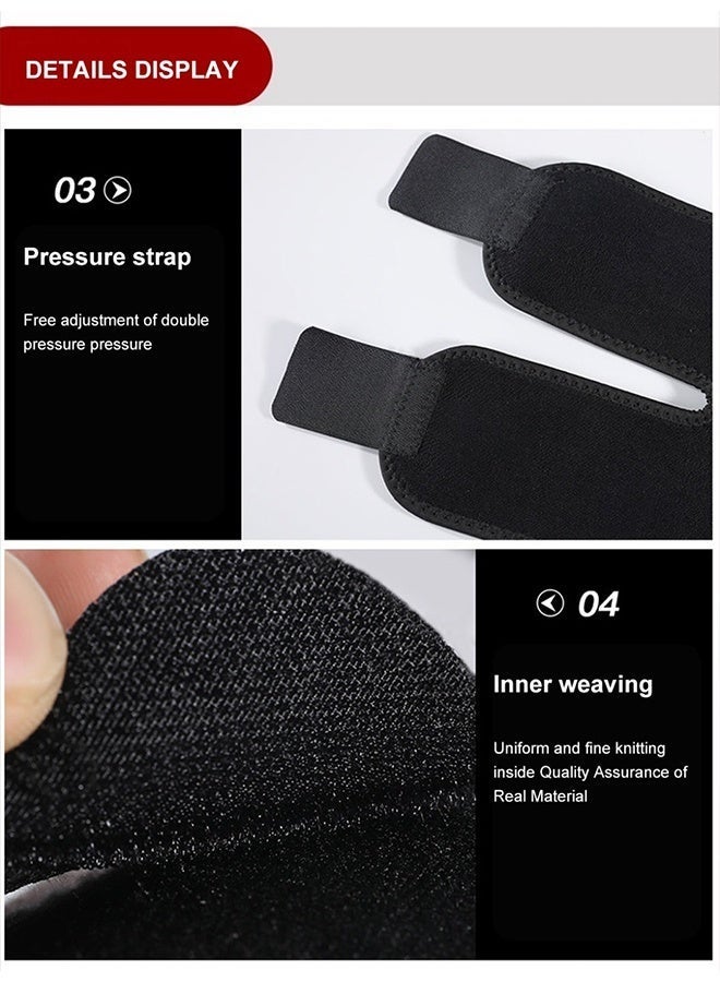 فانجو دعامة للمرفق لعلاج التهاب الأوتار ومرفق التنس - دعامة قابلة للتعديل للساعد لتخفيف الألم، زوج واحد من أحزمة دعم المعصم القابلة للتعديل، حزام مرفق التنس للرجال والنساء - Image 4