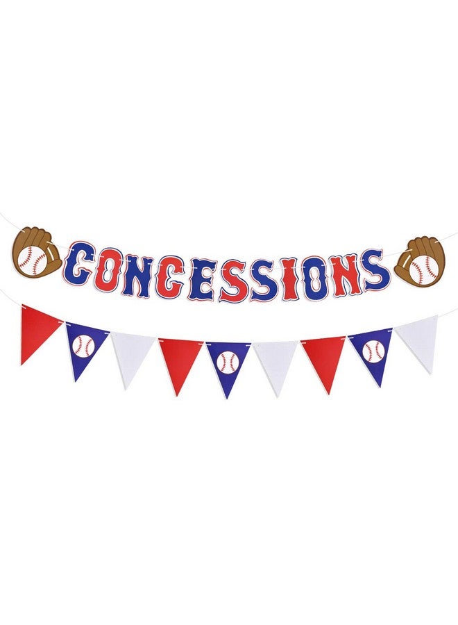 JOLLYSTYLE Baseball Party Supplies Concessions Banner Sports/Baseball Themed First Birthday Party Decorations Favors (Style 1) - Image 2