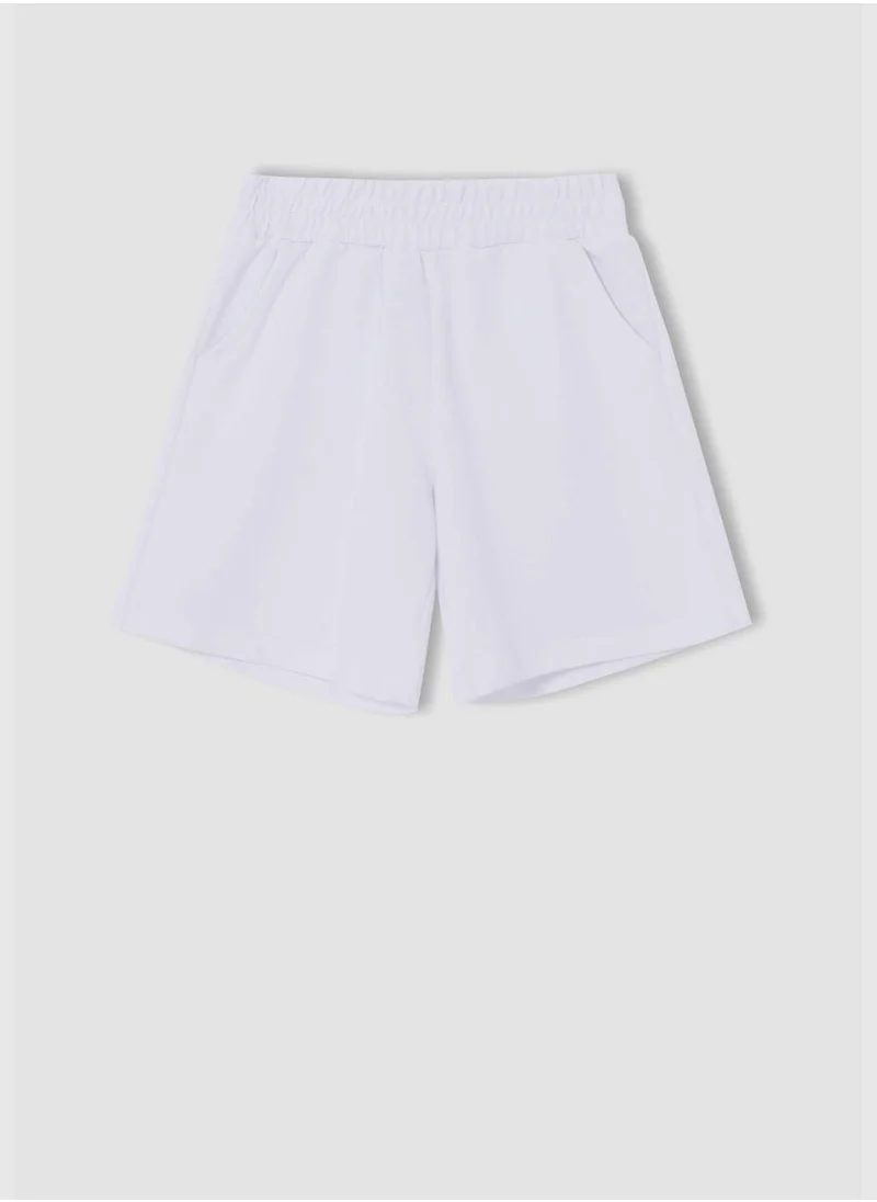 DeFacto Text Printed Cropped Tank Top And Shorts Set