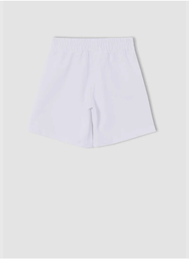 DeFacto Text Printed Cropped Tank Top And Shorts Set