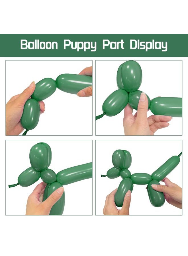 KUULBELA 260 Balloons 100pcs/pack (Avocado Green) - Image 4