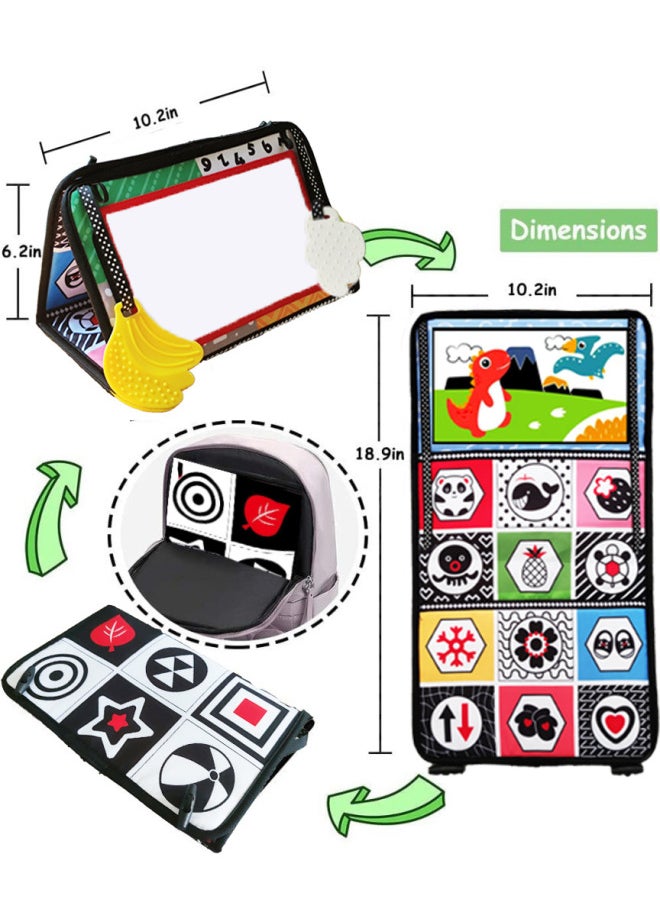 Generic - Black White Haha Glasses Training Book Foldable Toothpaste Car Hanging Baby Toys Wholesale-Color:Dinosaur Hit Mirror - Image 1