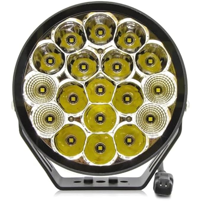 توبيز Td0590C7Inch 90W LED Driving Light 10800Lm Ip68 Spot Fluod Combo Round BuiltIn EMC Offroad Lights Truck Atv Utv SUV - Image 4